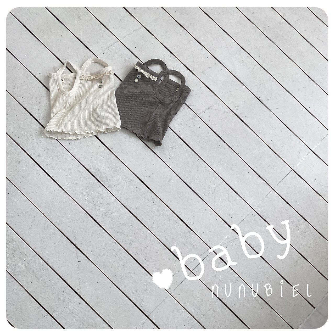 〘予約〙nunubiel / bebe eyelet sleeveless