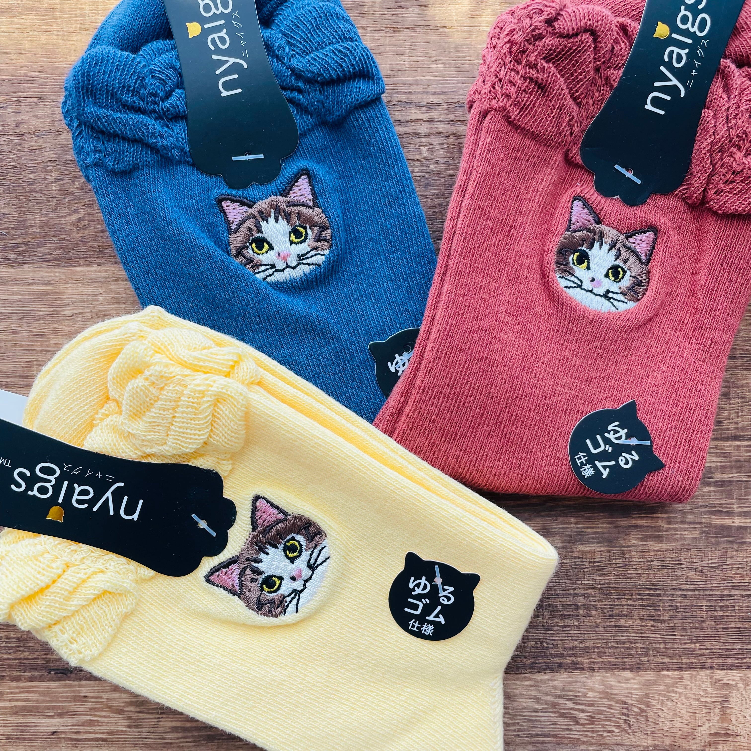 きじ白 靴下｜レディースソックス 猫 ねこ ネコ 猫雑貨 猫グッズ  かわいい  プレゼント ギフト 贈り物