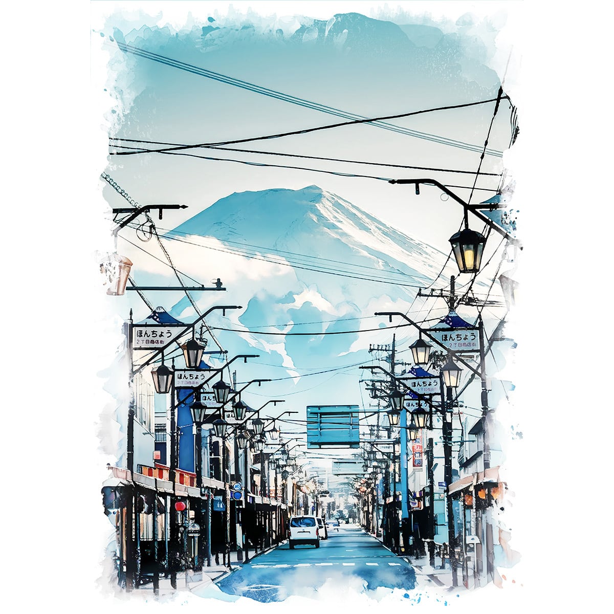 絵画 日本 富士山 風景画 インテリアアート額付き 水彩画・油絵 絵画 日本 富士山 風景画 インテリアアート額付き 水彩画・油絵