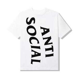 ANTI SOCIAL SOCIAL CLUB  Vertical Horizon White Tee  WHITE