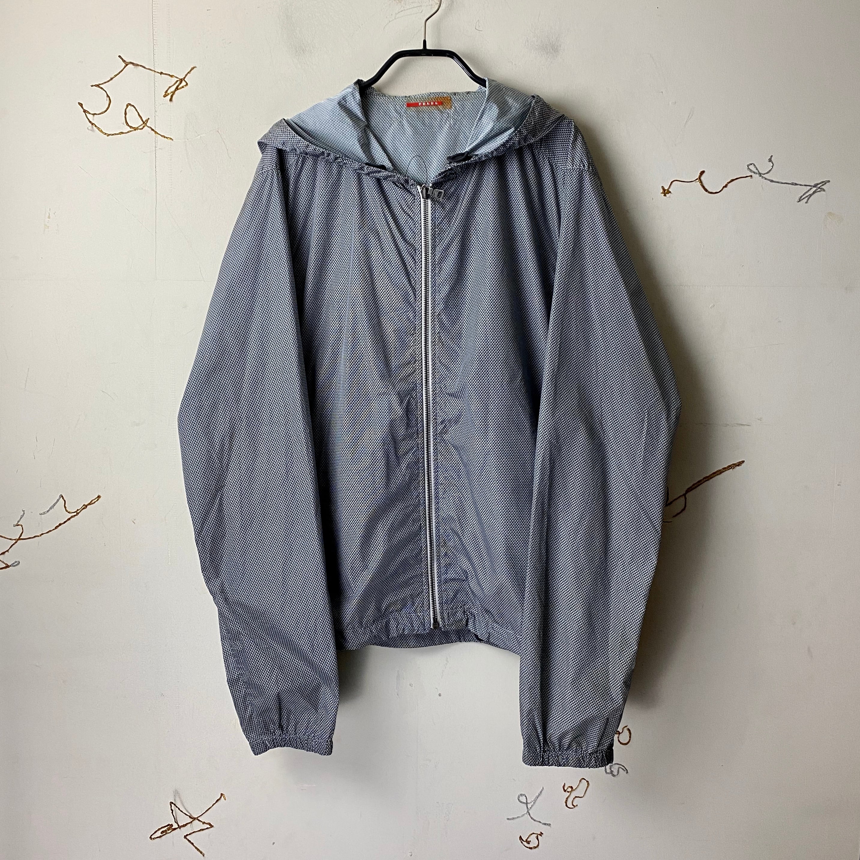 PRADA SPORT light-weight nylon hoodie | NOIR ONLINE