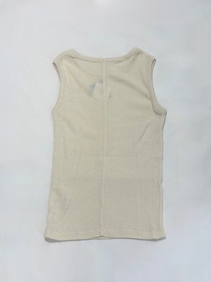 me.・washable silkフライス天竺　タンクトップ・ivory