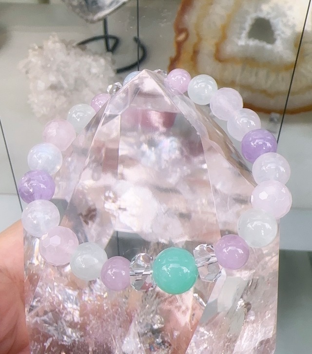 愛の恵みの宝石✨希少なクリソプレーズのブレスレット
