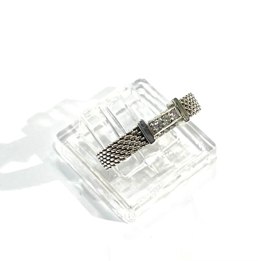 希少【TIFFANY&CO】【9号】2598 3粒ダイヤモンド サマセット指輪