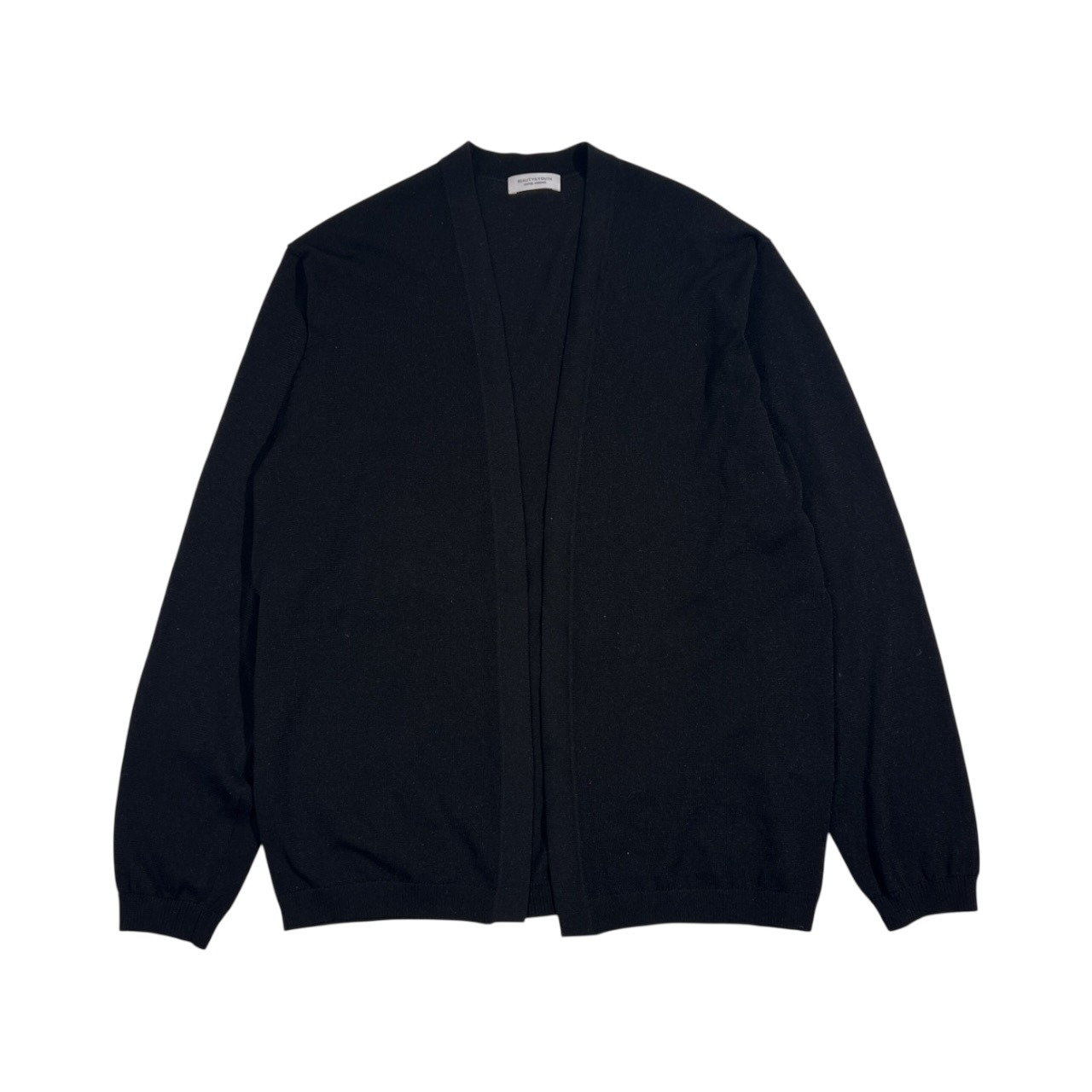 BEAUTY&YOUTH ビューティー&ユース ハイゲージ ニット カーディガン 羽織 L/ブラック系 レディース ユナイテッドアローズ