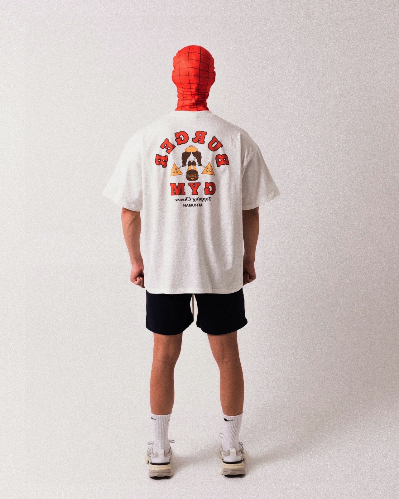 バーガージムTシャツ　ホワイト2