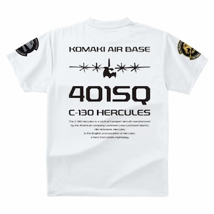 401SQ ドライＴシャツ ホワイト