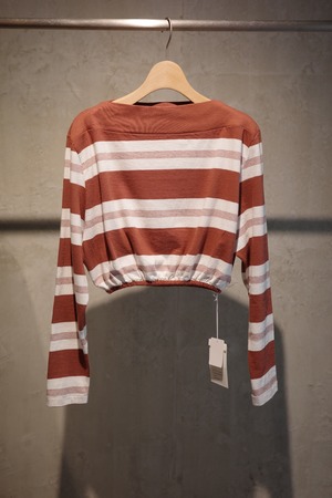 FUMIKA_UCHIDA/ COTTON JERSEY CROPPED TOP