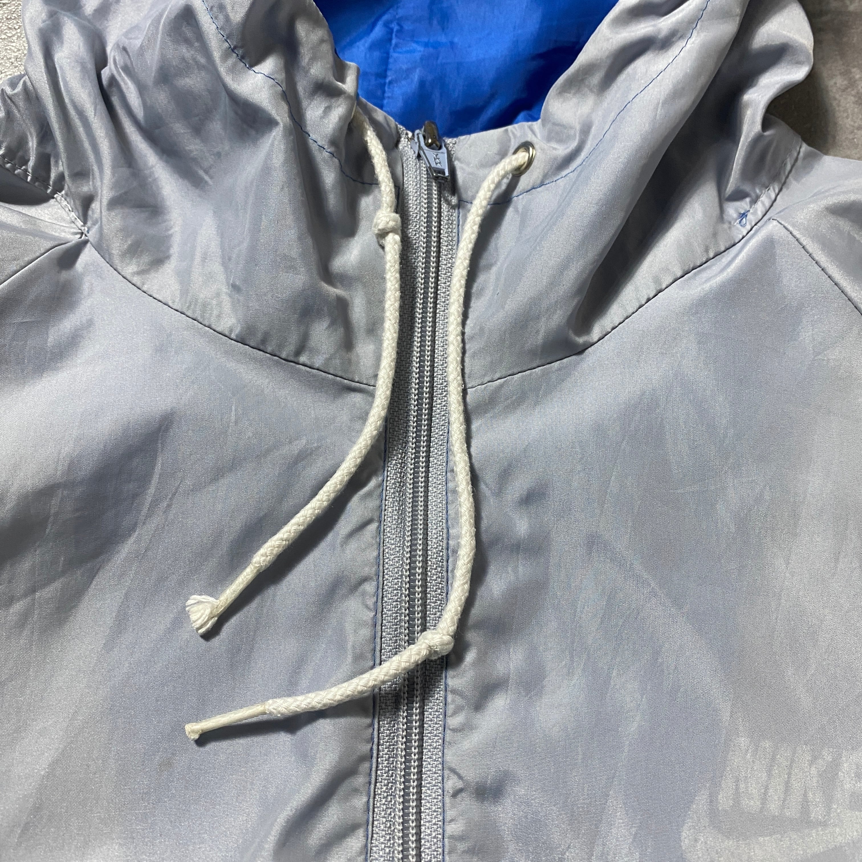 メンズ 【イギリス製】80's NIKE 紺タグ スウォッシュ ナイロンジャケット