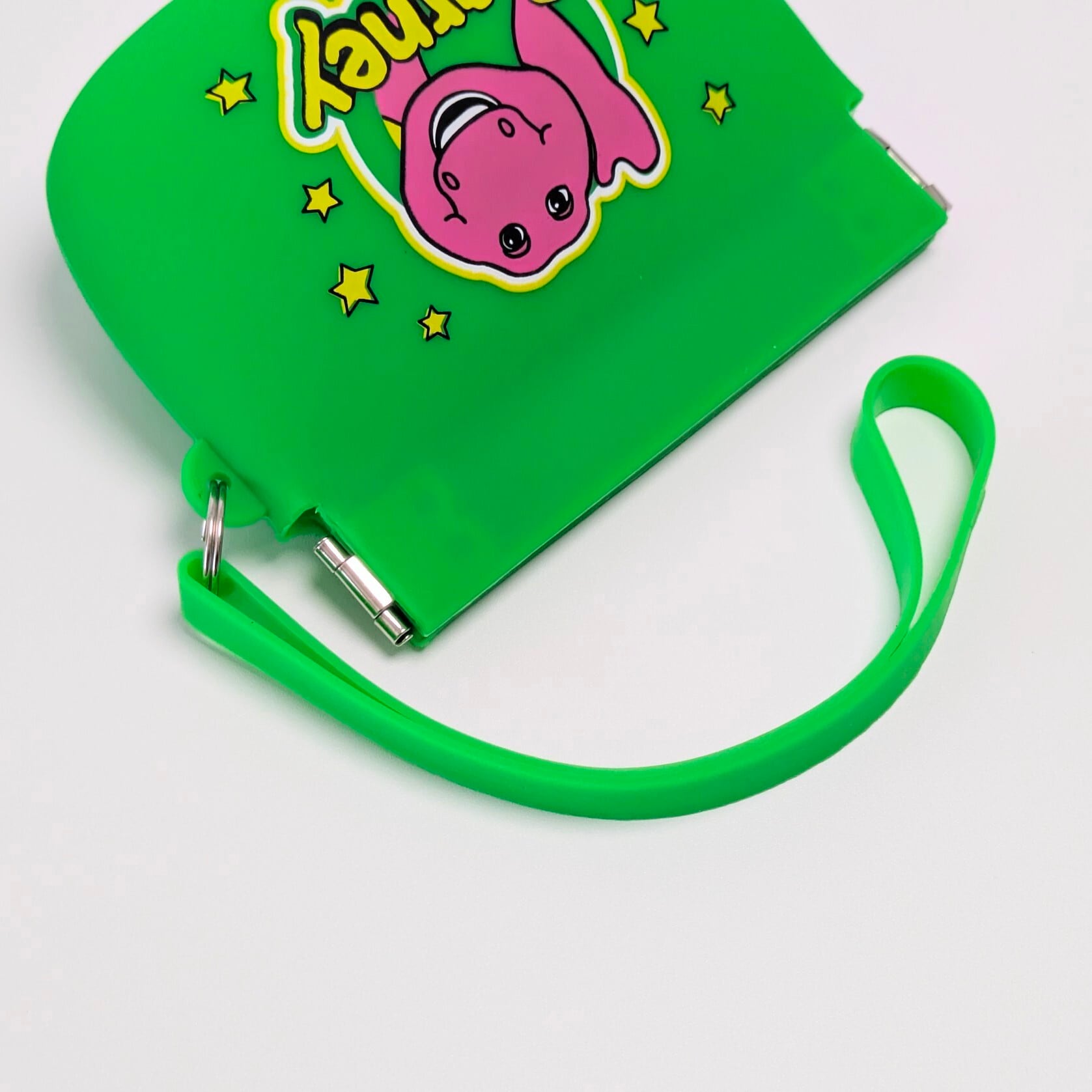 【 Barney ( バーニー ) 】SILICONE POUCH ( シリコーンポーチ ) ストラップ付き / 小物入れ / コインケース / コスメポーチ 〚アメリカン雑貨 アメトイ〛