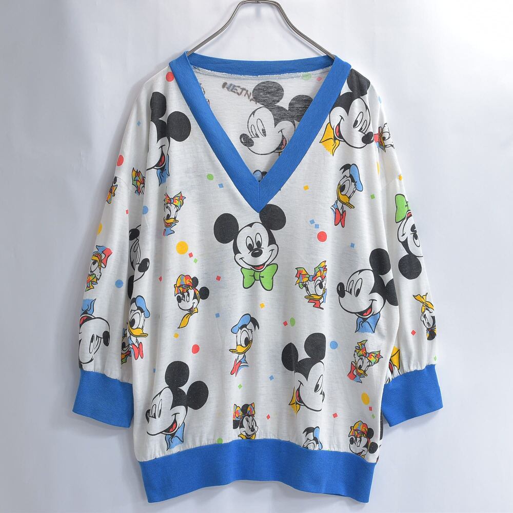 USA ビンテージ ディズニー ミッキーマウス ミニー ベッドキルト