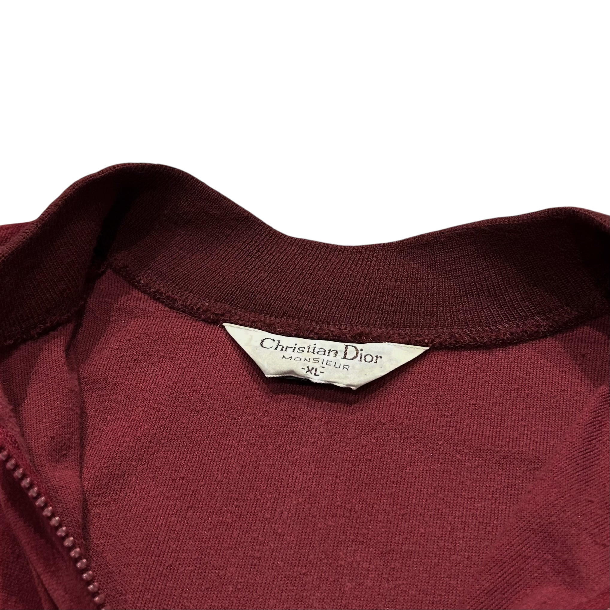 90's USA製 Christian Dior Velour Track Jacket XL / クリスチャン