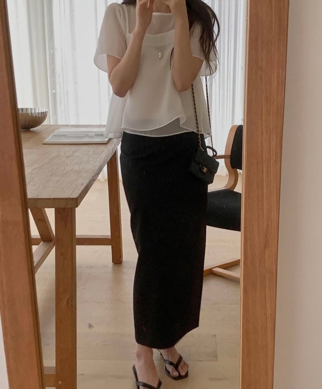 (即納) miel / Le maxi skirt  Size