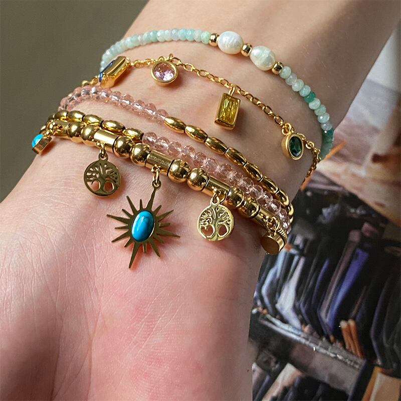 CHAIレトロな彩色ビーズブレスレット 6s