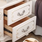 アンティーク サイドチェスト 木製 完成品 アンティーク家具 猫足 家具 チェスト 白 ホワイト 猫脚サイドチェスト