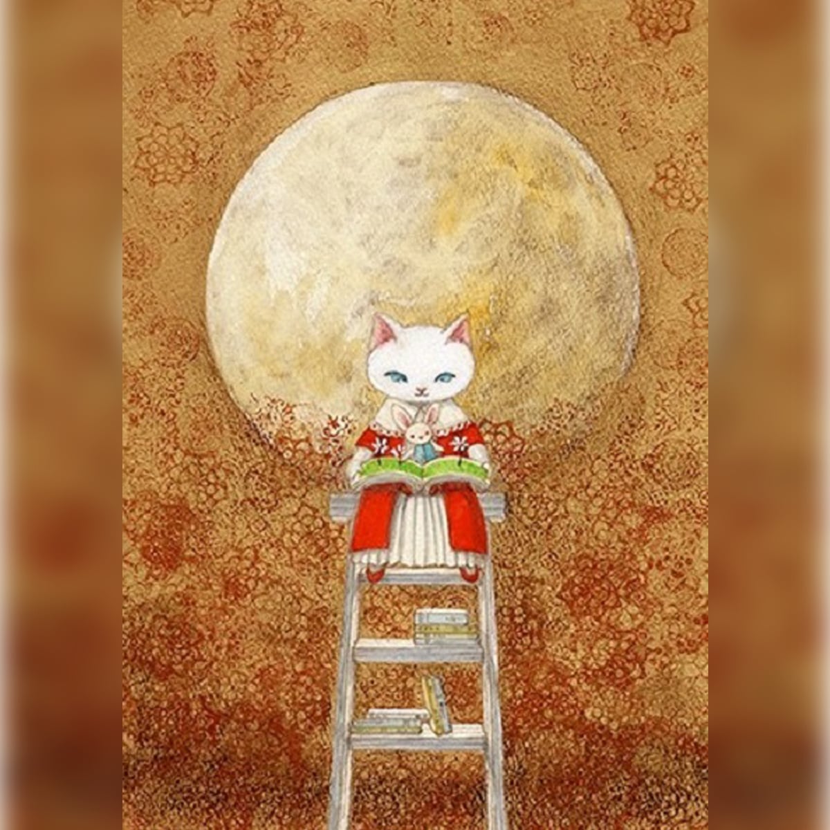 国内製造】B4s tei-064『月のうさぎを訪ねたい』塚本禎子の