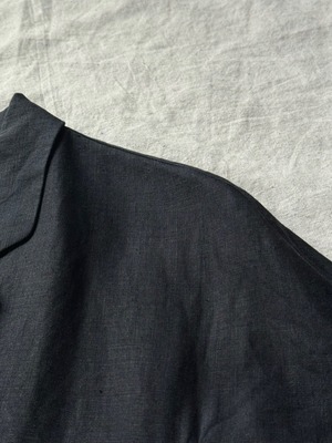 "MARELLA" 1990s Black linen one- piece