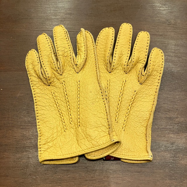 DENTS "PECCARY LEATHER" UNLINED GLOVE《7》