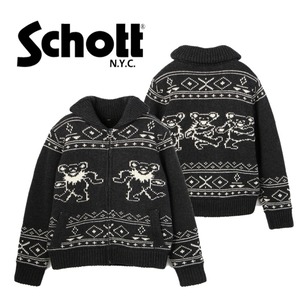 Schott×GRATEFUL DEAD ZIP SWEATER