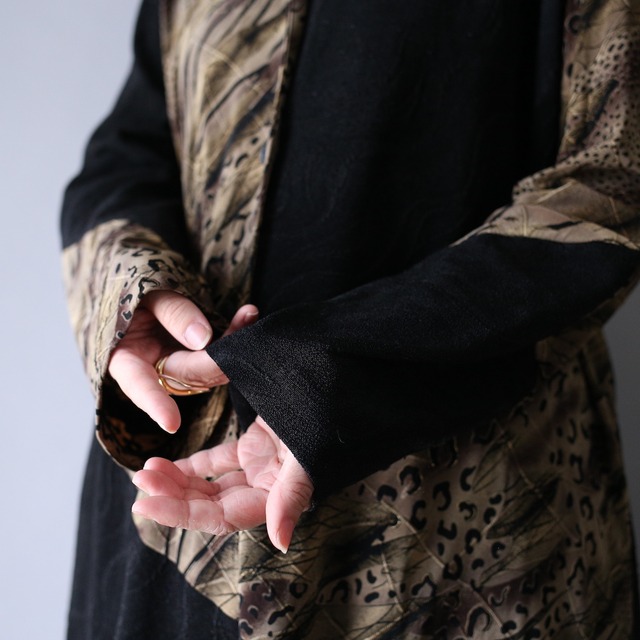 crazy pattern terotero fabric over silhouette shirt