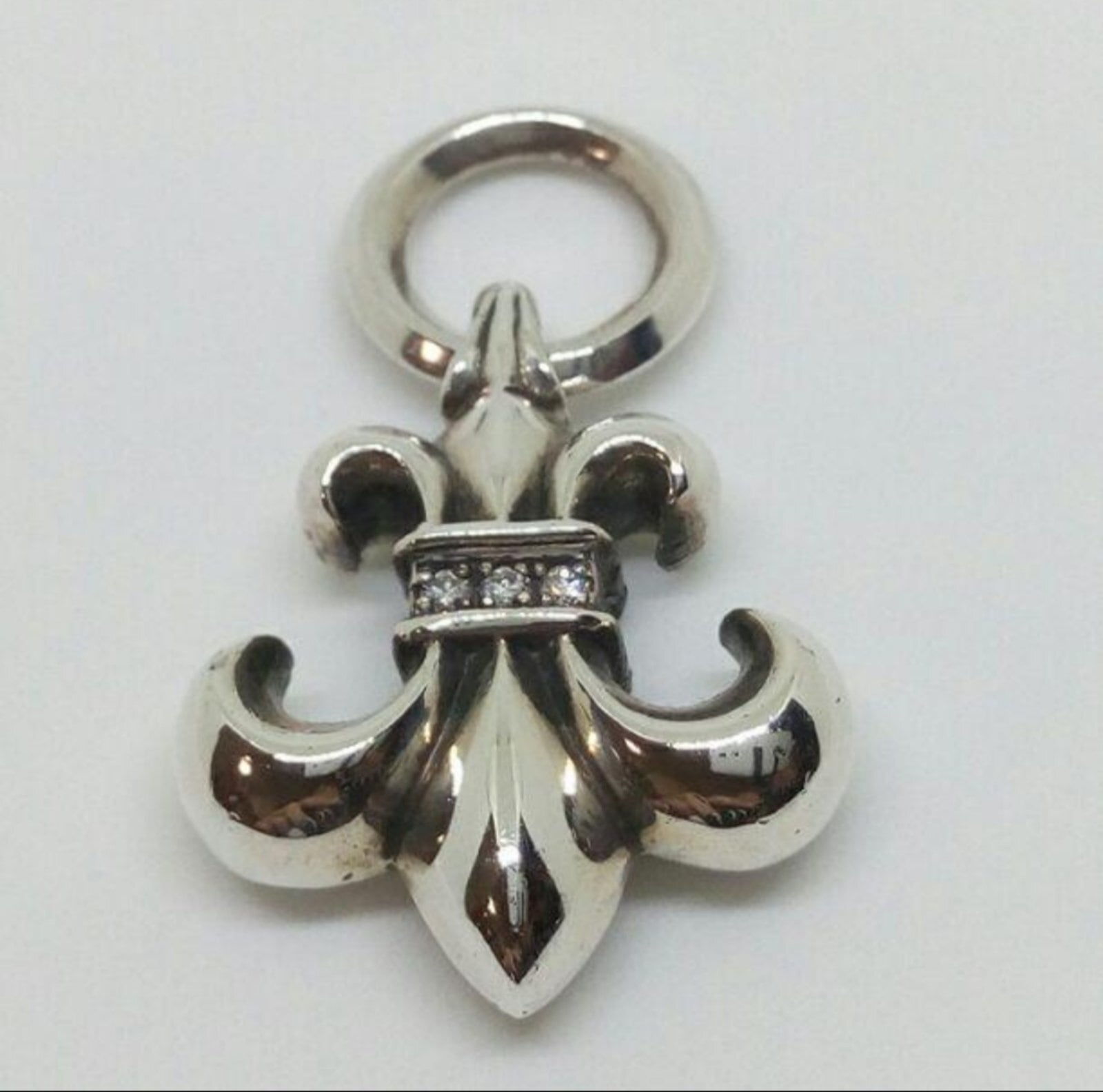 CHROME HEARTS クロムハーツ ダイヤ サファイア BSフレア チャーム