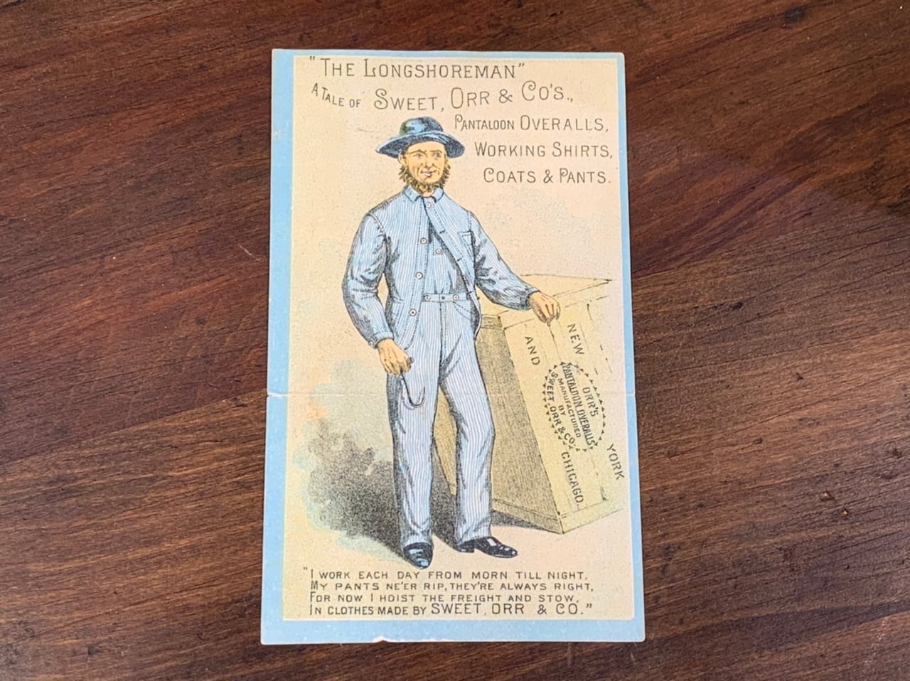 SWEET ORR スウィートオール ビンテージ トレードカード SWEET ORR