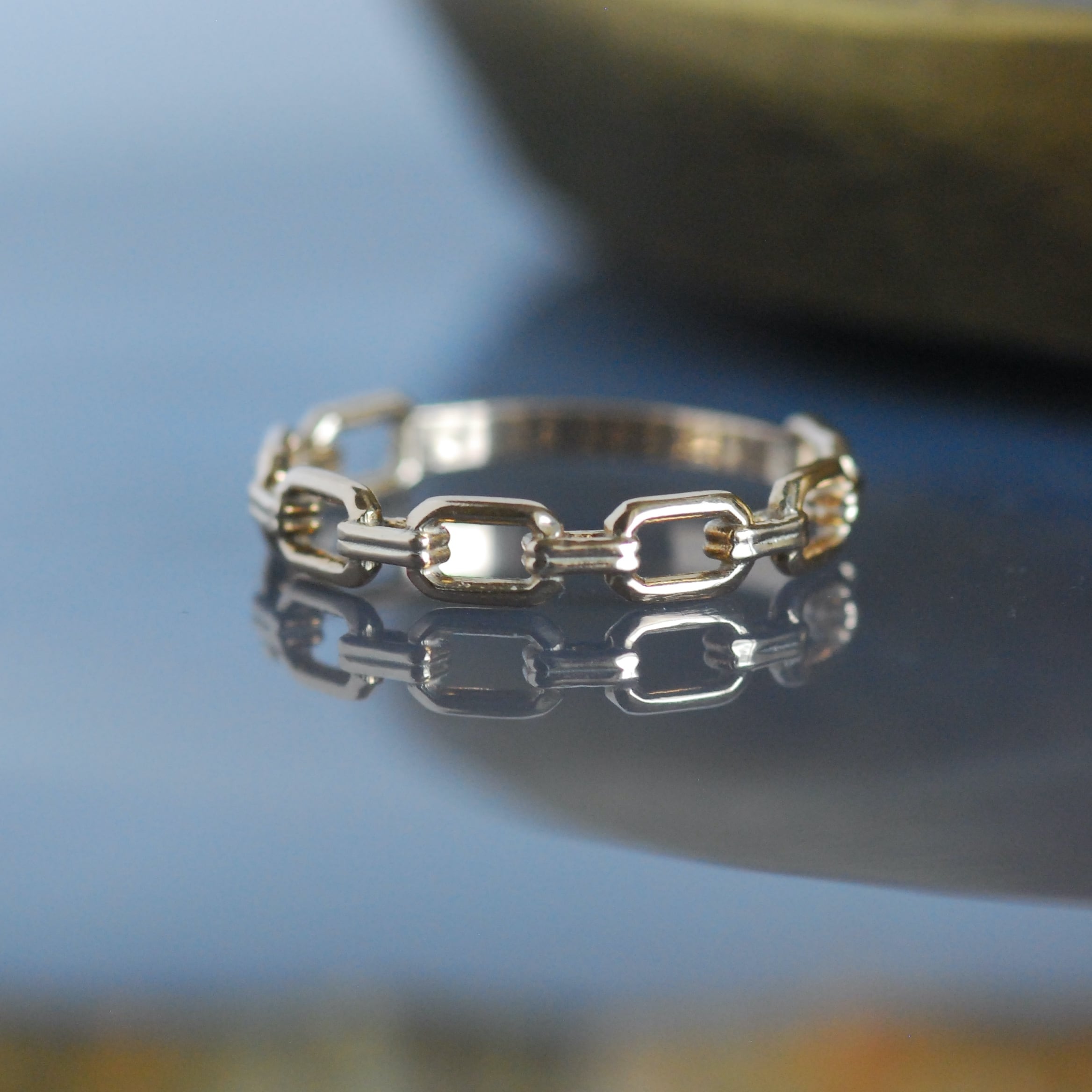 K10YG 指輪 チェーンモチーフ リング / K10YG【受注製作】 | DoubleMoon jewelry