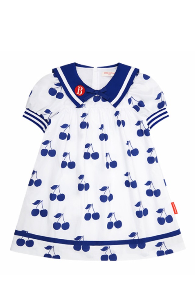 [BEBE DE PINO] All over cherry sailor collar dress 正規品 韓国ブランド 韓国ファッション 韓国代行 韓国通販 ベベドピノ bebedepino 日本 店舗 韓国 子供服