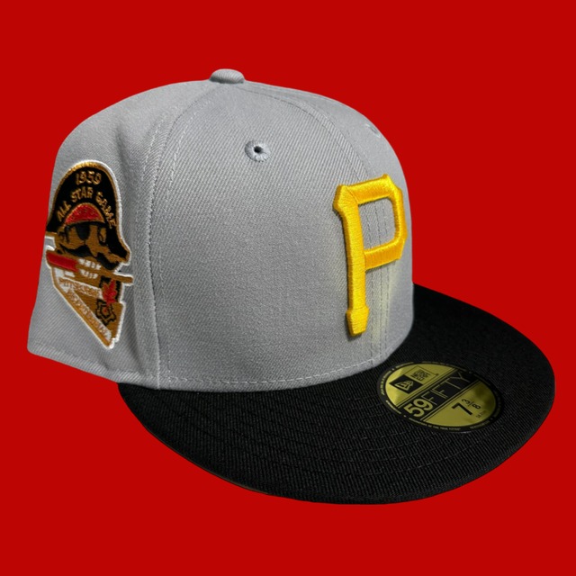 Pittsburgh pirates 1959 All Star Game New Era 59Fifty Fitted / Gray,Black (Yellow Brim)