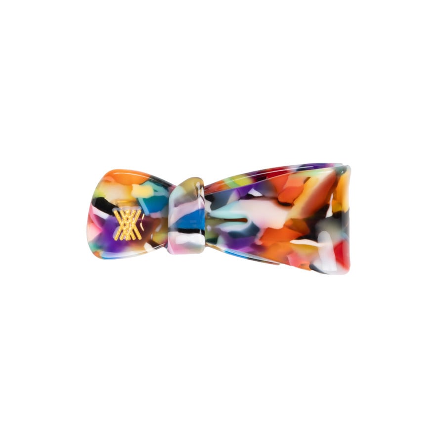 【 Repose AMS 26AW 】 bow hair clip / marble MBL