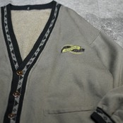 design sweat cardigan