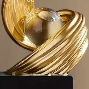 オブジェ 渦巻き 抽象的 エレガント クリスタルボール おしゃれ