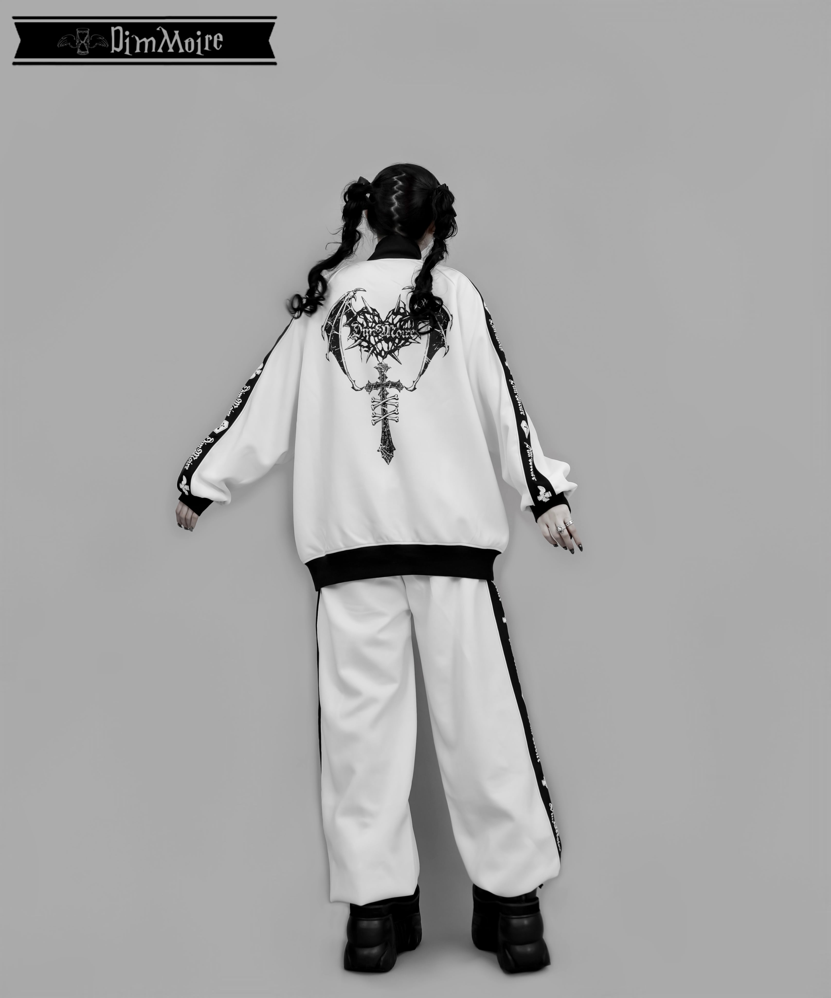 ロゴプリントジャージトップス【White】 | DimMoire