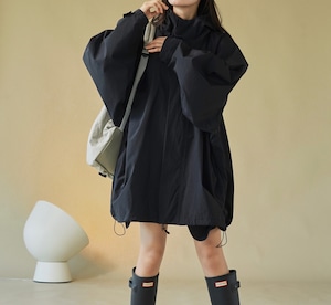 oversized hooded windbreaker 2color【2025042003】