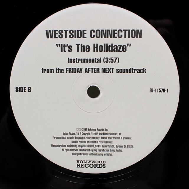 Westside Connection / It's The Holidaze [ED-11570-1] - 画像2