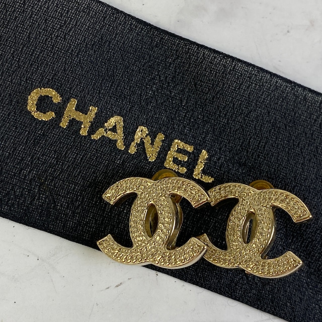 【最終処分SALE】CHANEL シャネル ココマーク イヤリング ゴールド A-5393