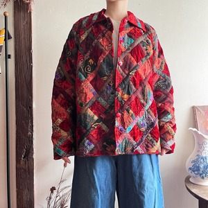 U.S. vintage special patchwork jacket/ベルベットパッチワークのスペシャルジャケット