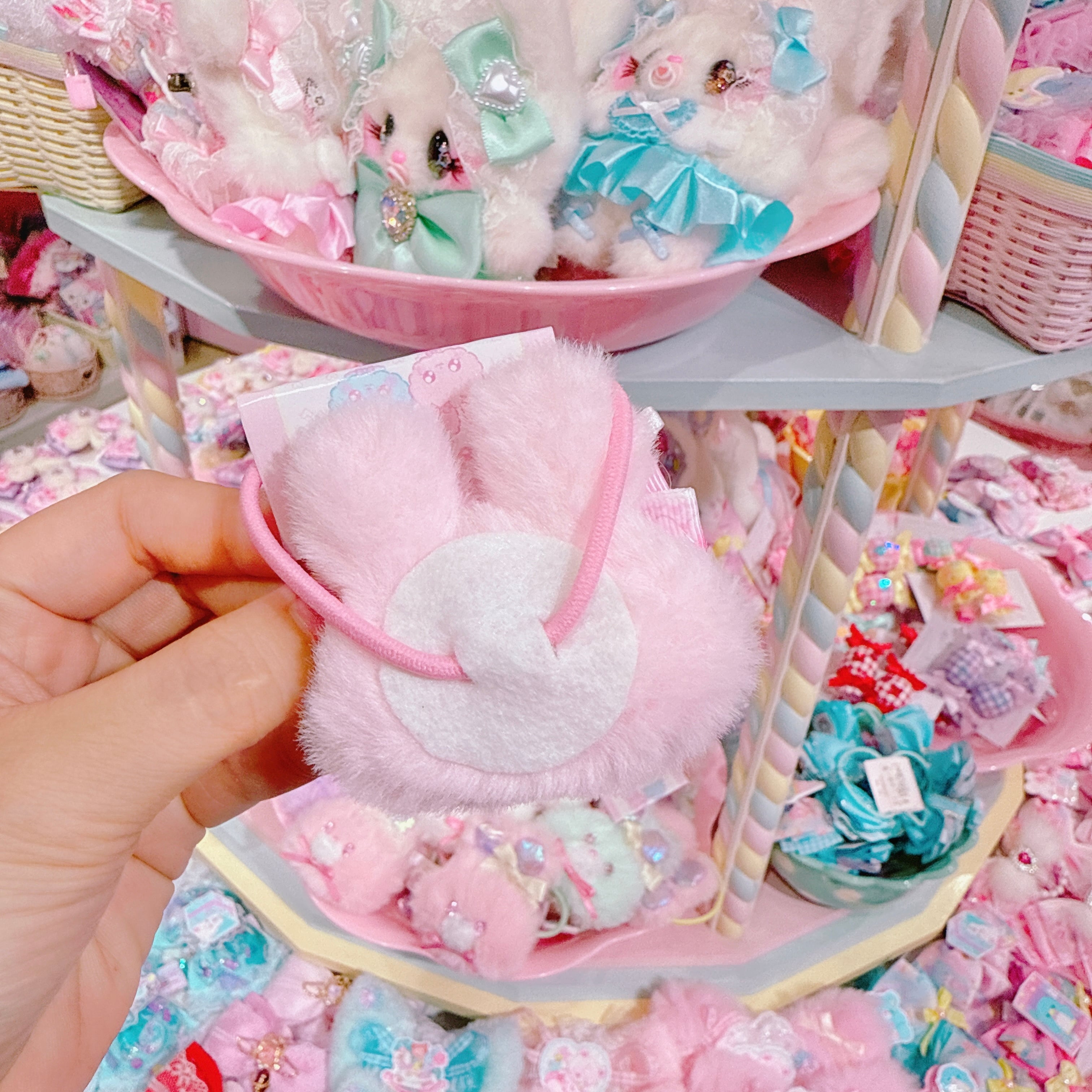 【E7】144-29ぬいぐるみヘアゴム