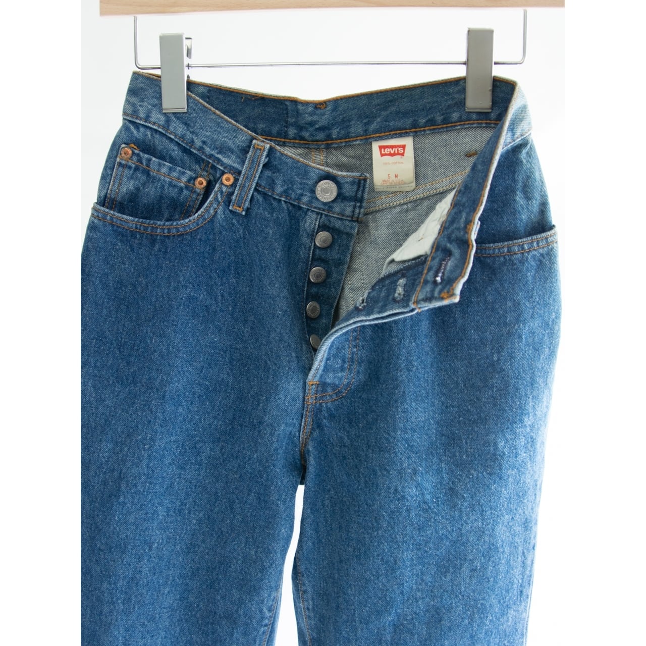 【Dead Stock LEVI'S 17501】Made in U.S.A. 90's tapered denim pants 5M(デッドストック リーバイス アメリカ製 テーパードデニムパンツ ジーンズ)