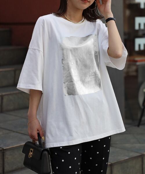 ハーフスリーブビッグシルエットTシャツ