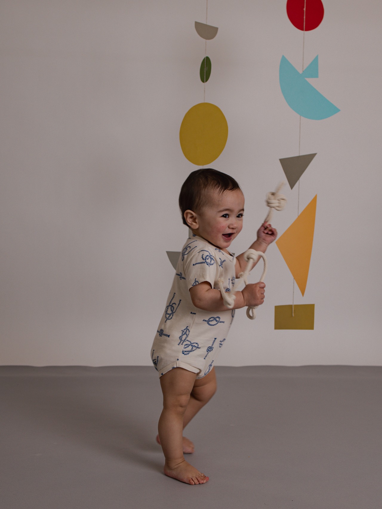ORGANICZOO　Sailor Knots Short Sleeve Bodysuit