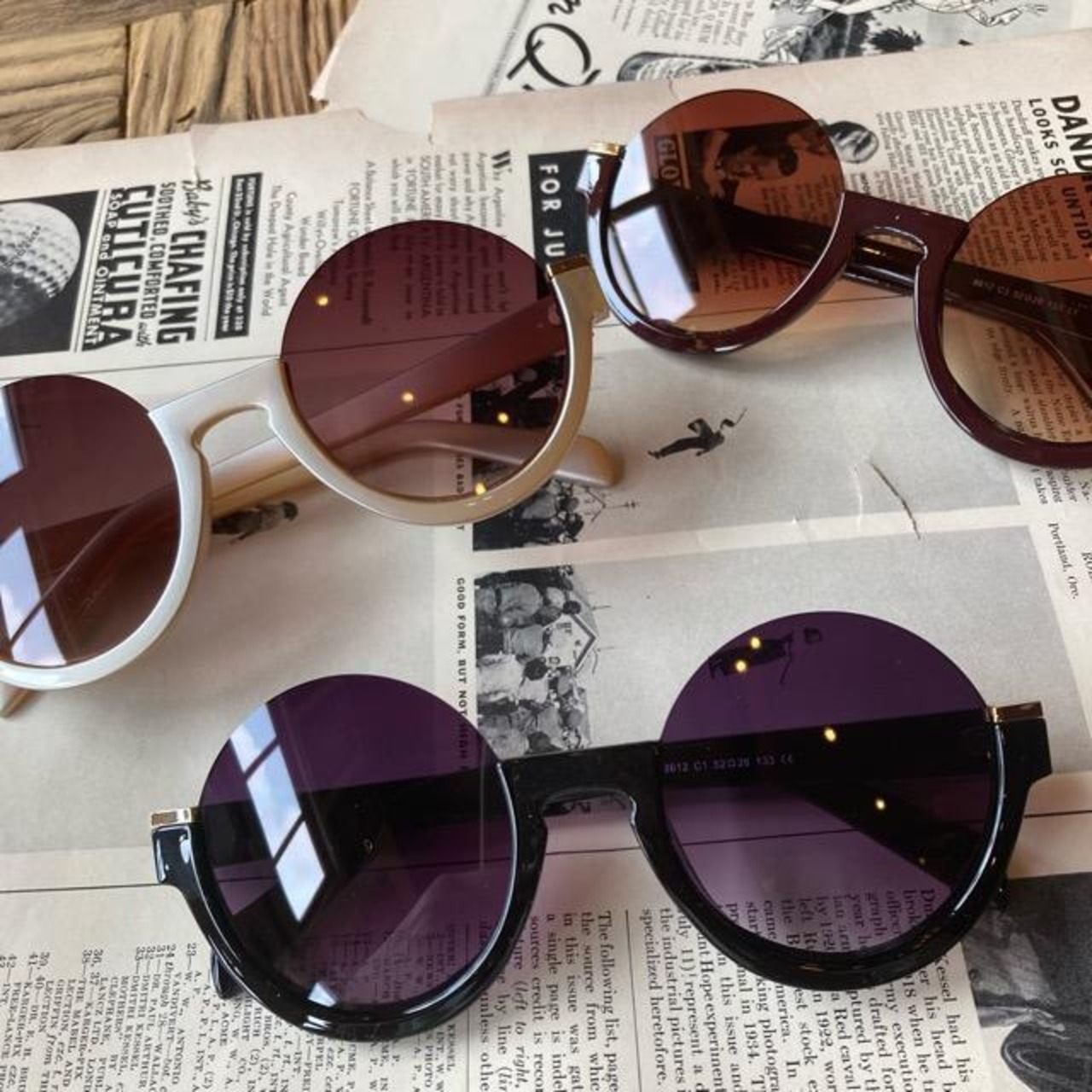 TOPANGA Accessory アンダーリムラウンドサングラス　全3色