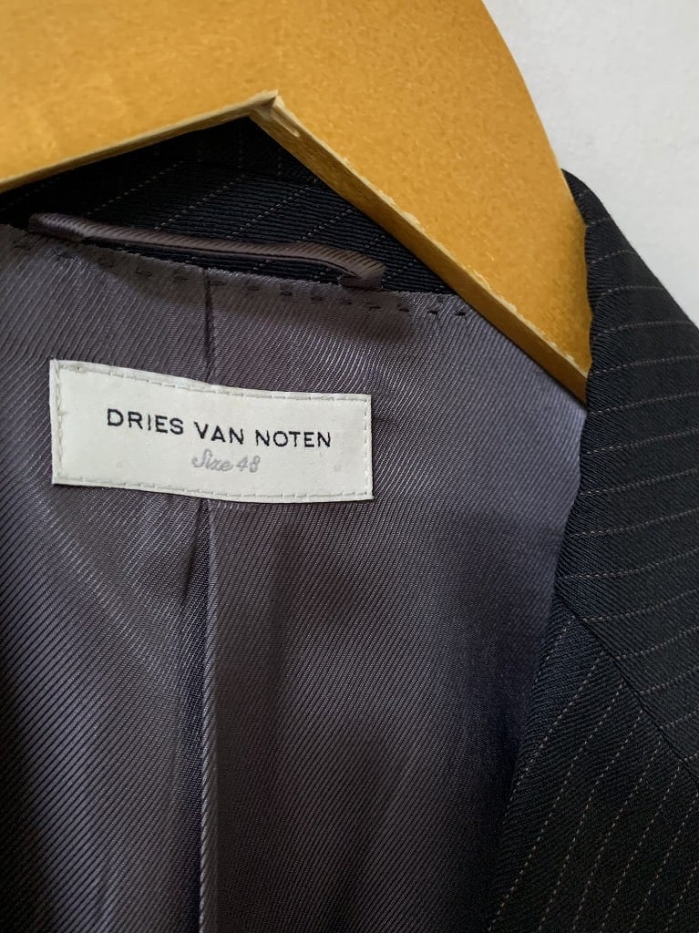 Woven Stripe Pattern Design Tailored Jacket "DRIES VAN NOTEN"