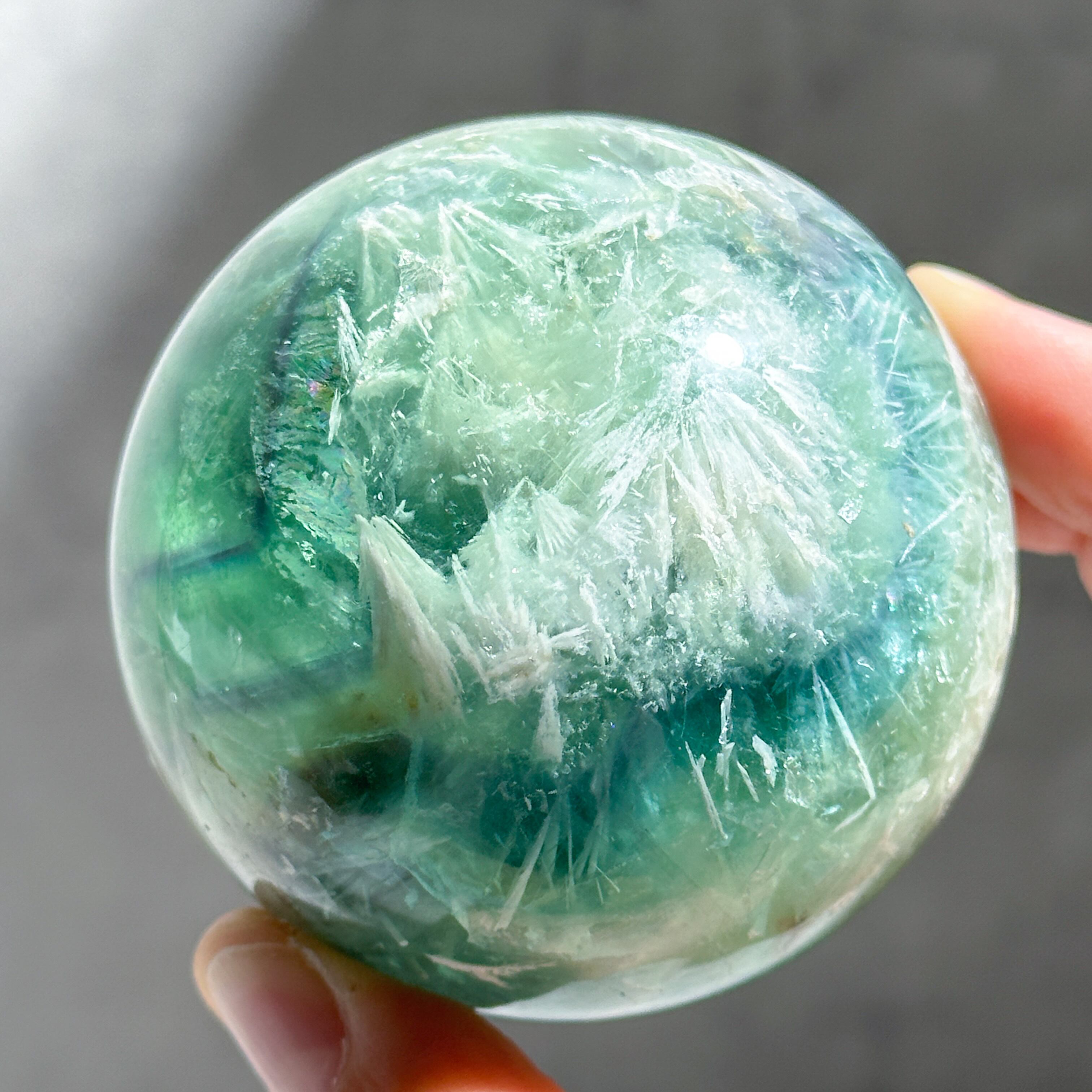 エンジェルフェザーフローライト スフィア03◇ Angel Feather Fluorite