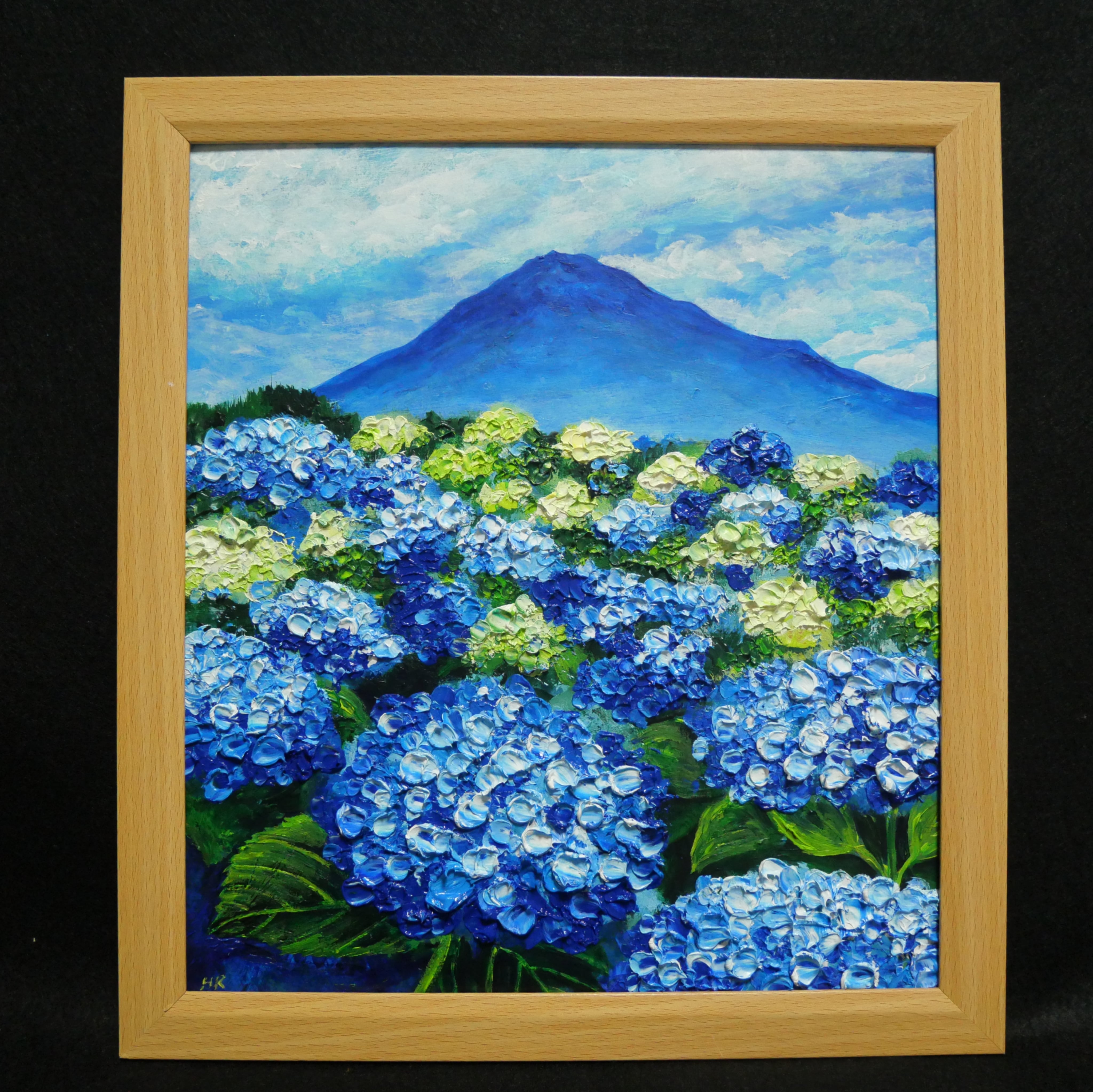 幻想絵画、空飛ぶ画家糸川裕志の富士山曼荼羅の一点、油絵 幻想絵画、空飛ぶ画家糸川裕志の富士山曼荼羅の一点、油絵