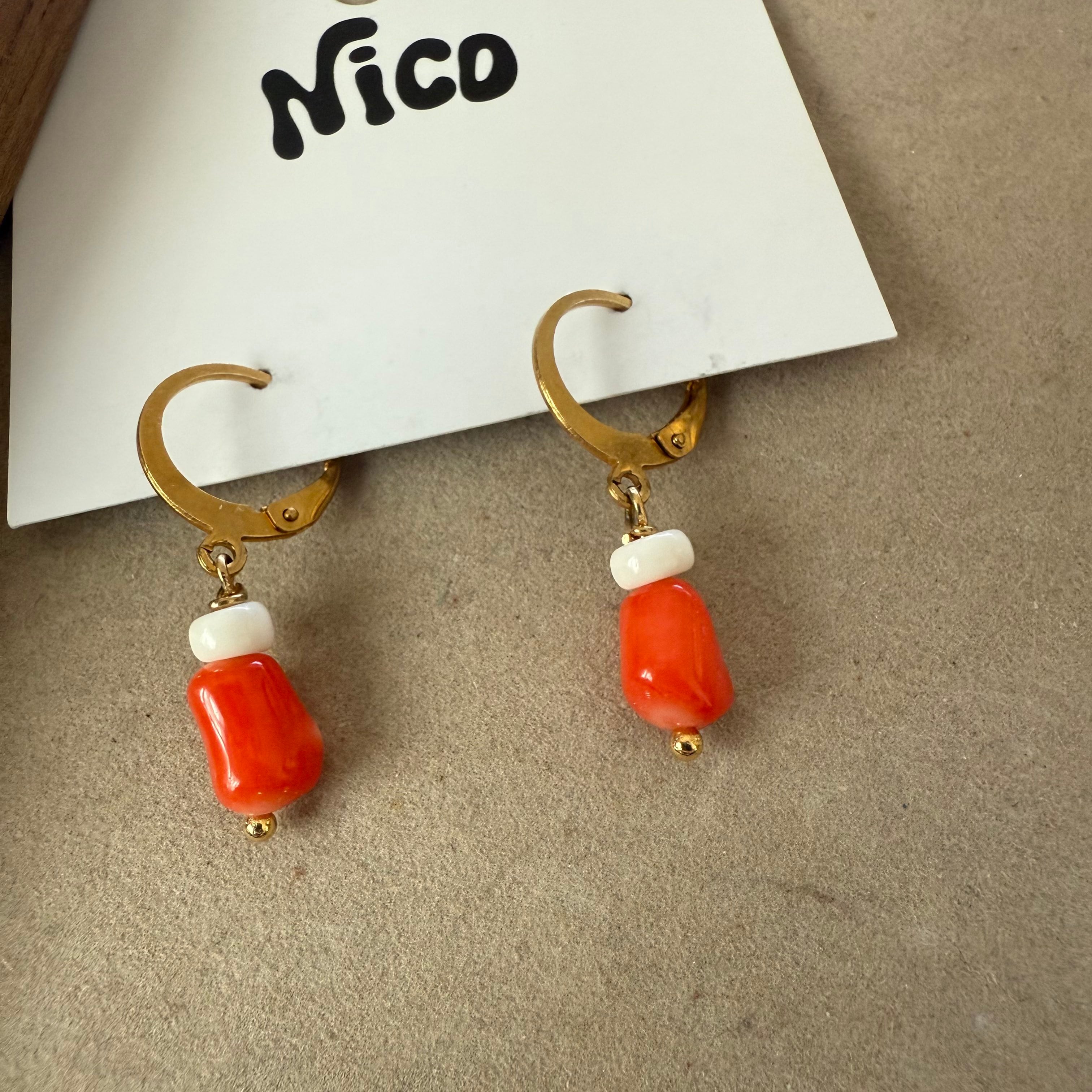 NC26110【サージカルステンレス:ゴールド】nicoピアス