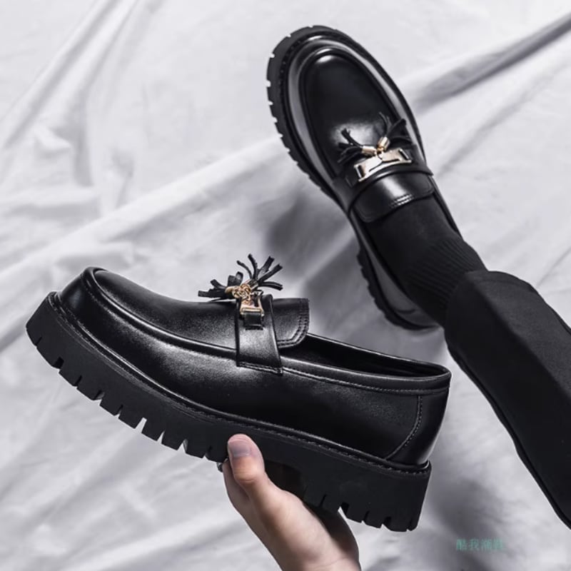 タッセルビット トラックソールローファー LB1641