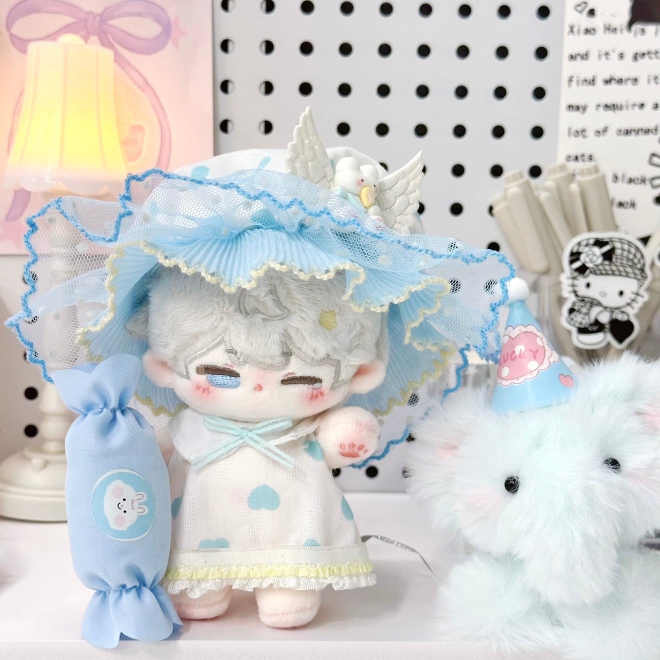 ✿10cm✿ボタンセーター ぬいぐるみ服 単品 綿人形かわいい着せ