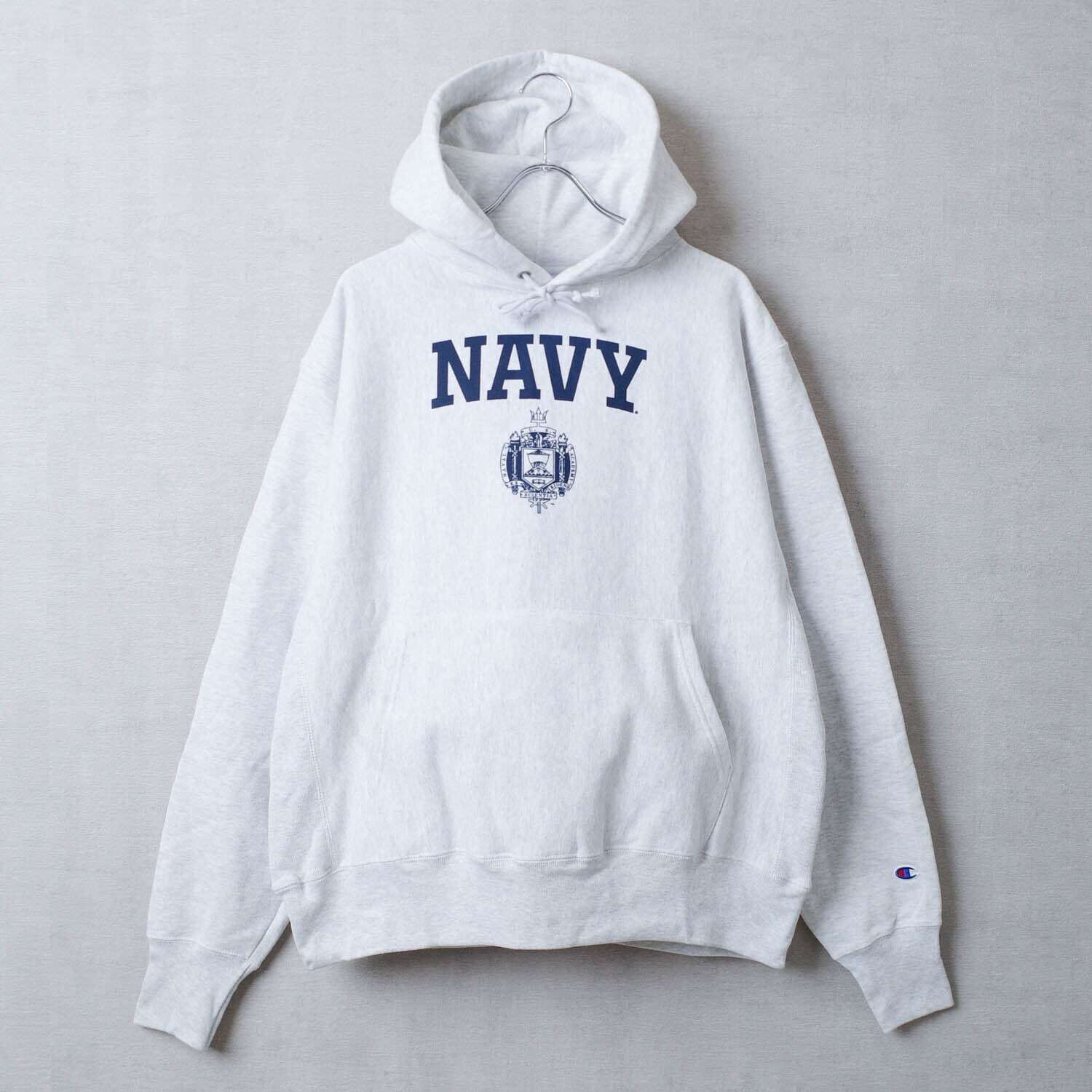 [NEW] CHAMPION USNAVY ISSUE REVERSE WEAVE HOODIE (ASH GRAY)