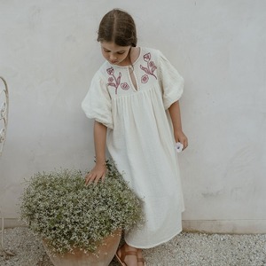 【即納】SON AND DAUGHTER / MADERA EMBROIDERY DRESS 1-2Y / 3-4Y